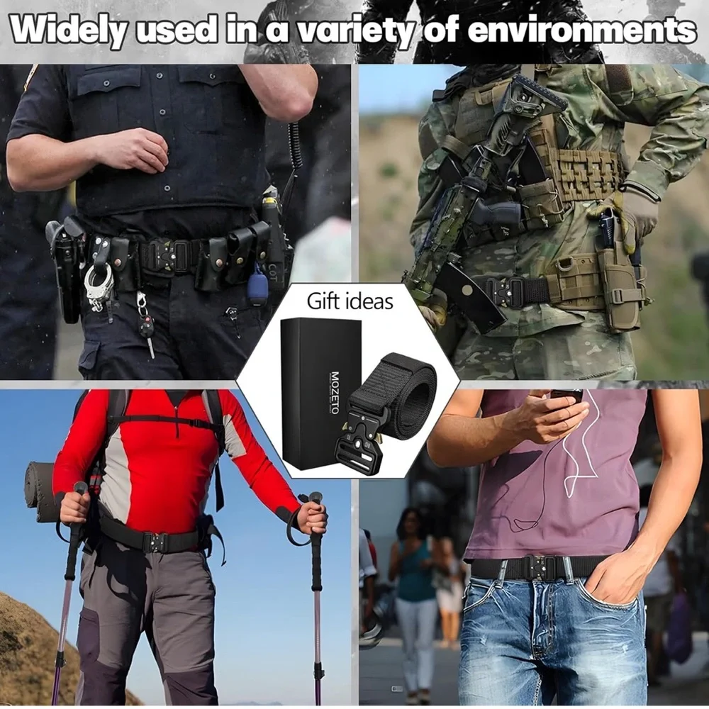 New DLOISW Tactical Belt Nylon Brown size 30”-36”
